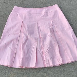 Vintage New Talbot's Pink Pleated Fully Lined Stretch Skirt 14